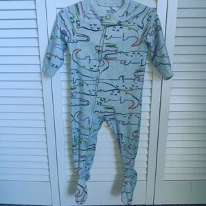 Carter's Alligator Crocodile Fleece Sleeper Size 12M